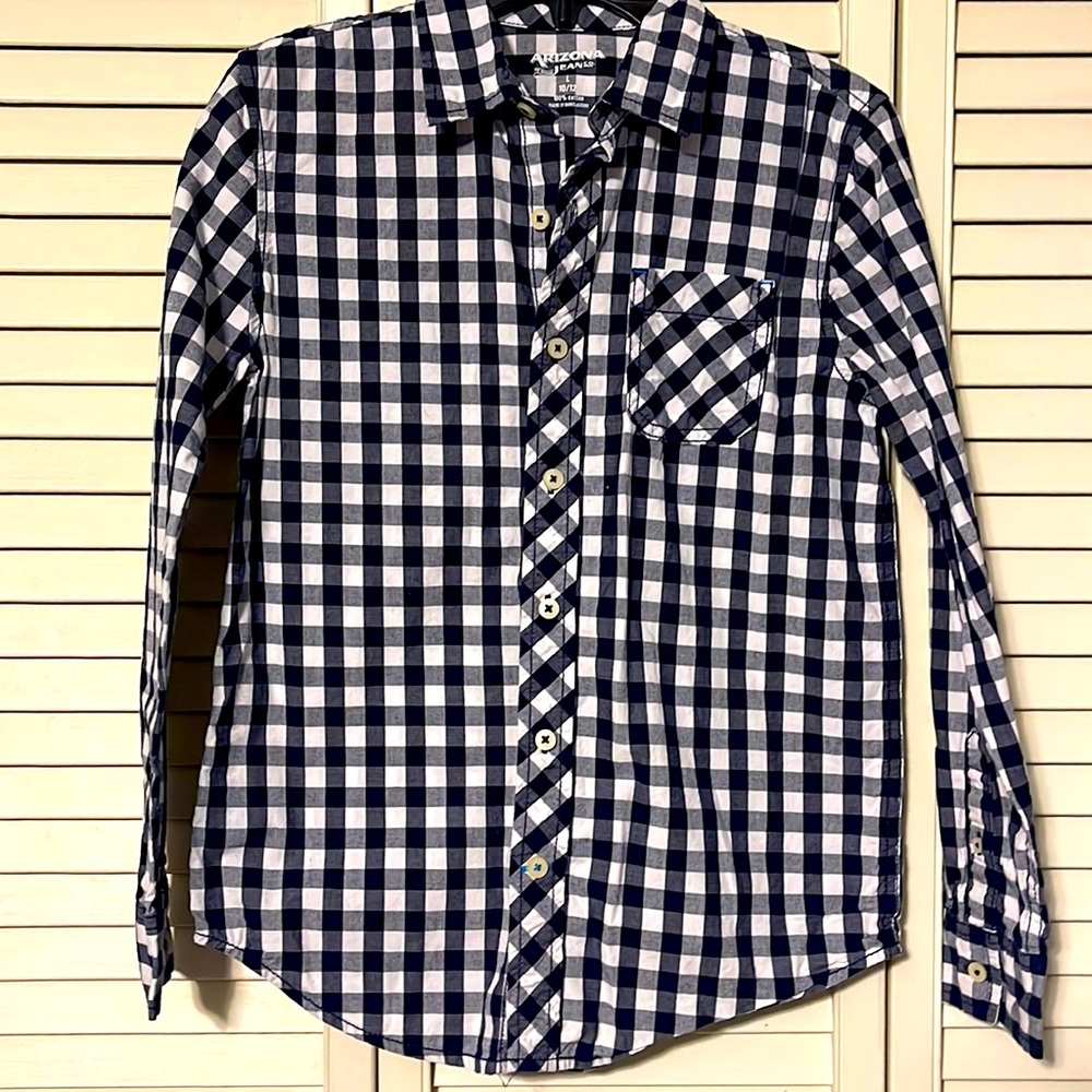 Arizona Jean Co boys button down shirt